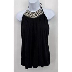 Y2K Sleeveless  open back  Black Accent USA‎ vintage  size L/G